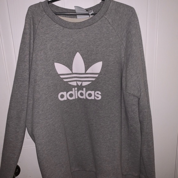 Grey Adidas Crew Neck - Picture 1 of 1